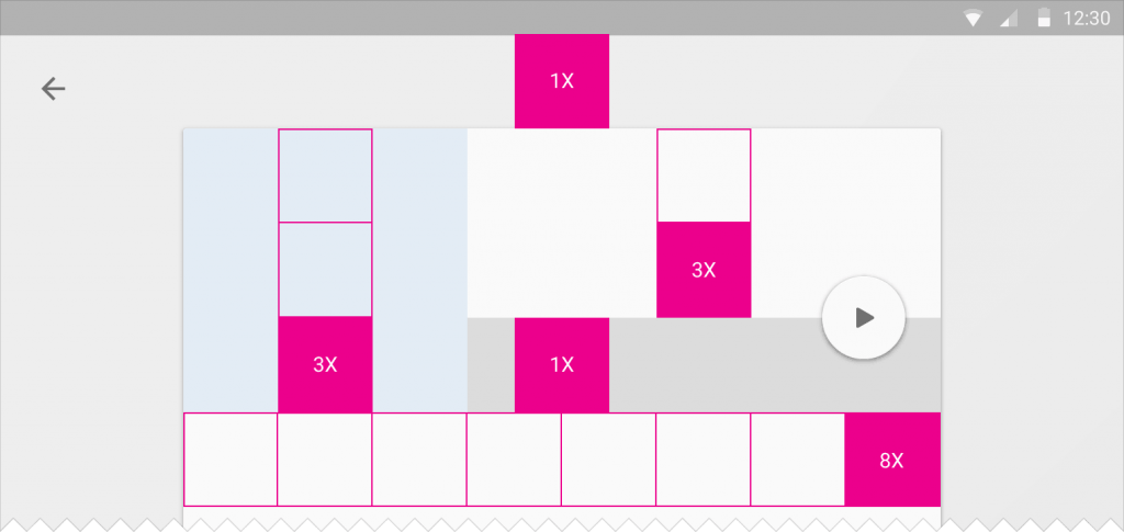 métricas material design layouts