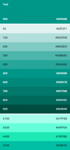 teal color colores material design