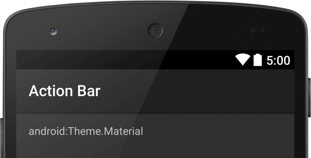 estilizar la action bar android toolbar