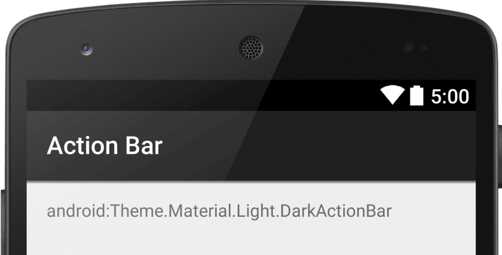 estilizar la action bar android toolbar