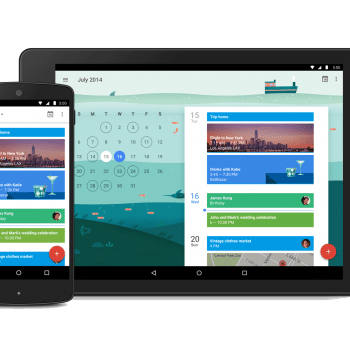 soporte de diferentes dispositivos google calendar material design