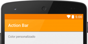 estilizar la action bar android toolbar